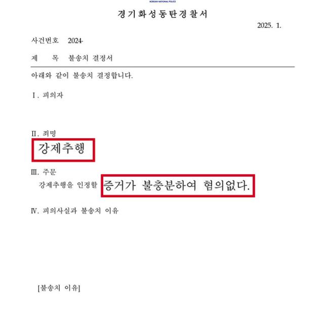 [불송치] 강제추행 | 오픈채팅 만남 후 강제추행으로 고소된 사건, 무혐의